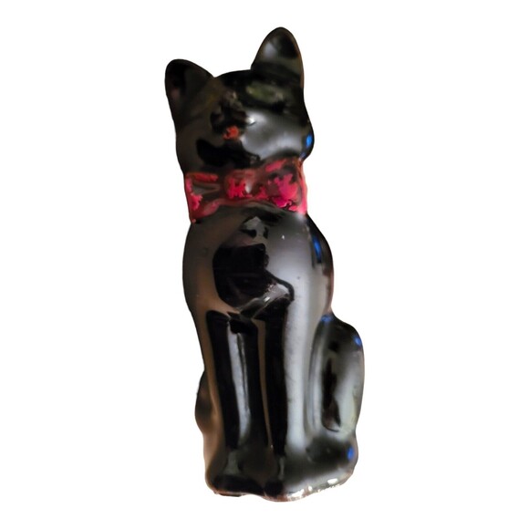 Vintage 1950s Shafford Black Cat Redware Salt & Pepper Shakers *READ* - Picture 10 of 11